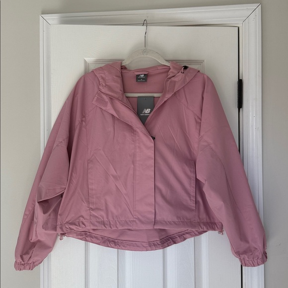 New Balance Jackets & Blazers - New Balance Rose Pink Hooded Jacket